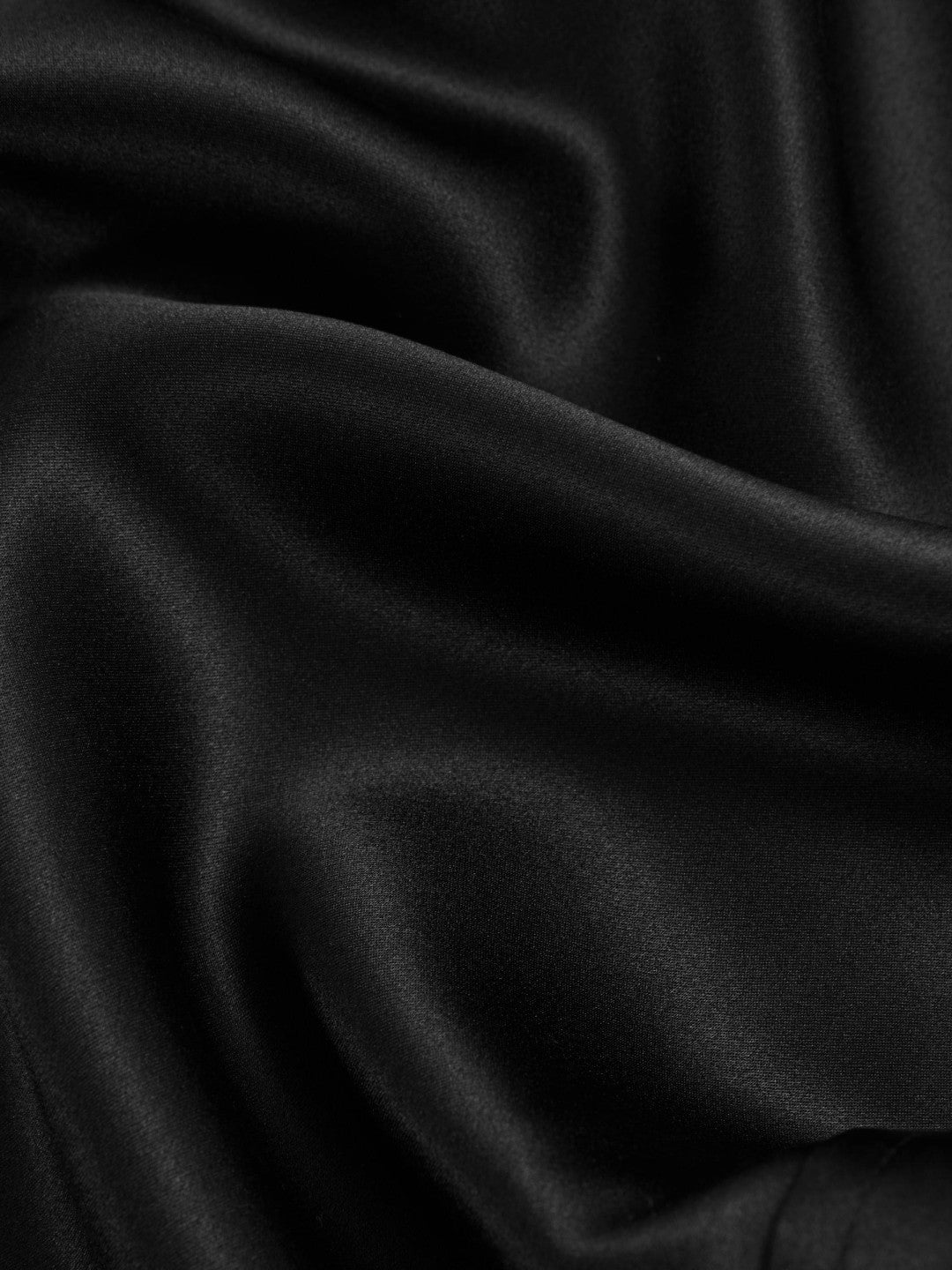Silk-Satin Concealed-Placket Shirt in Black | Reiss Women Best Seller