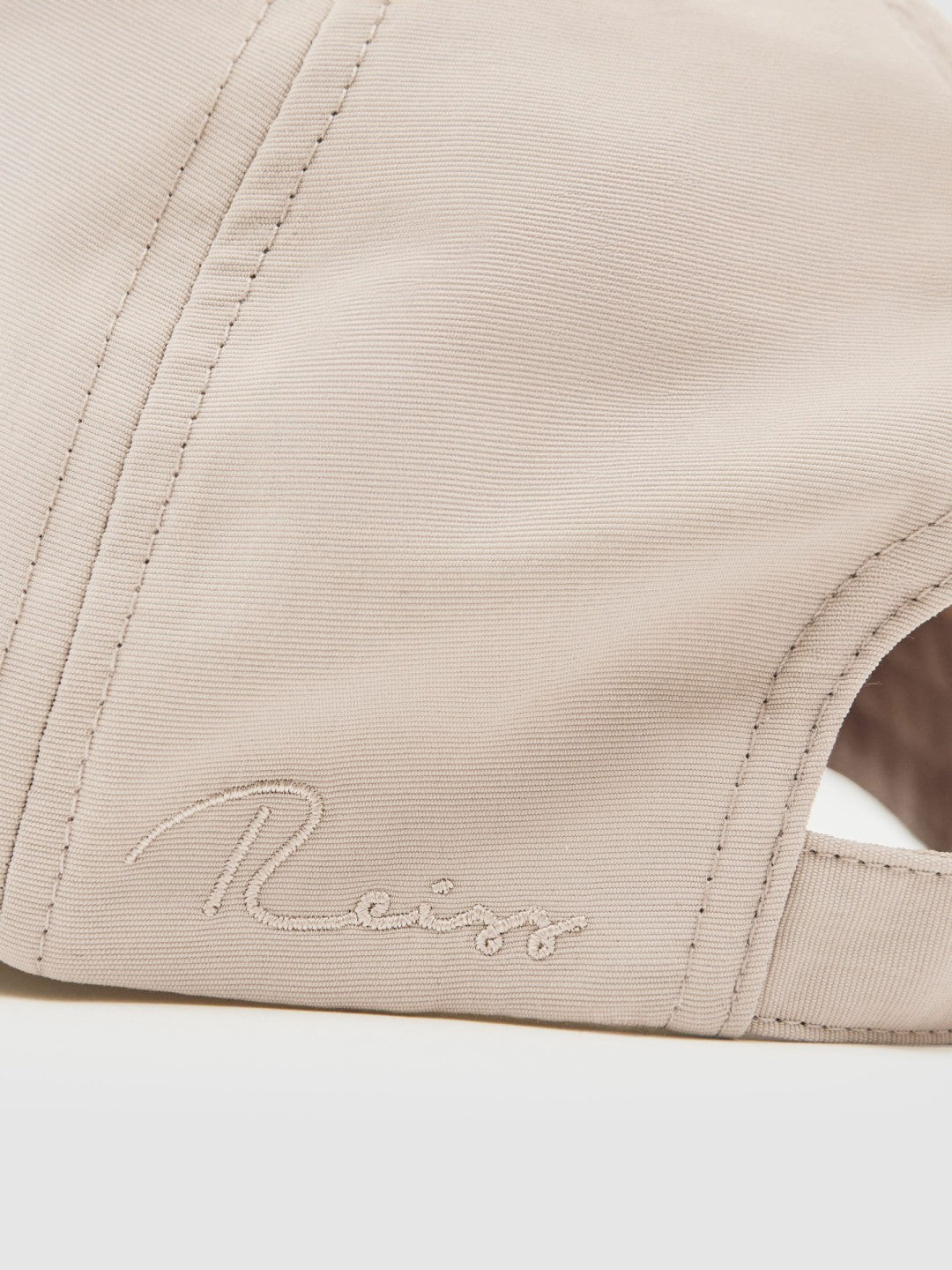 Embroidered-Logo Tech Baseball Cap in Stone | Reiss Men Featured