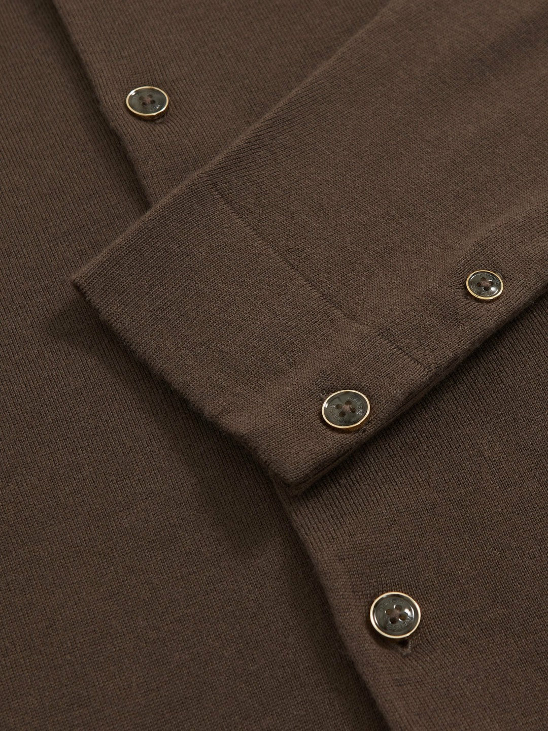 Merino Wool Button-Through Cardigan in Chocolate Brown | Reiss Men Trending