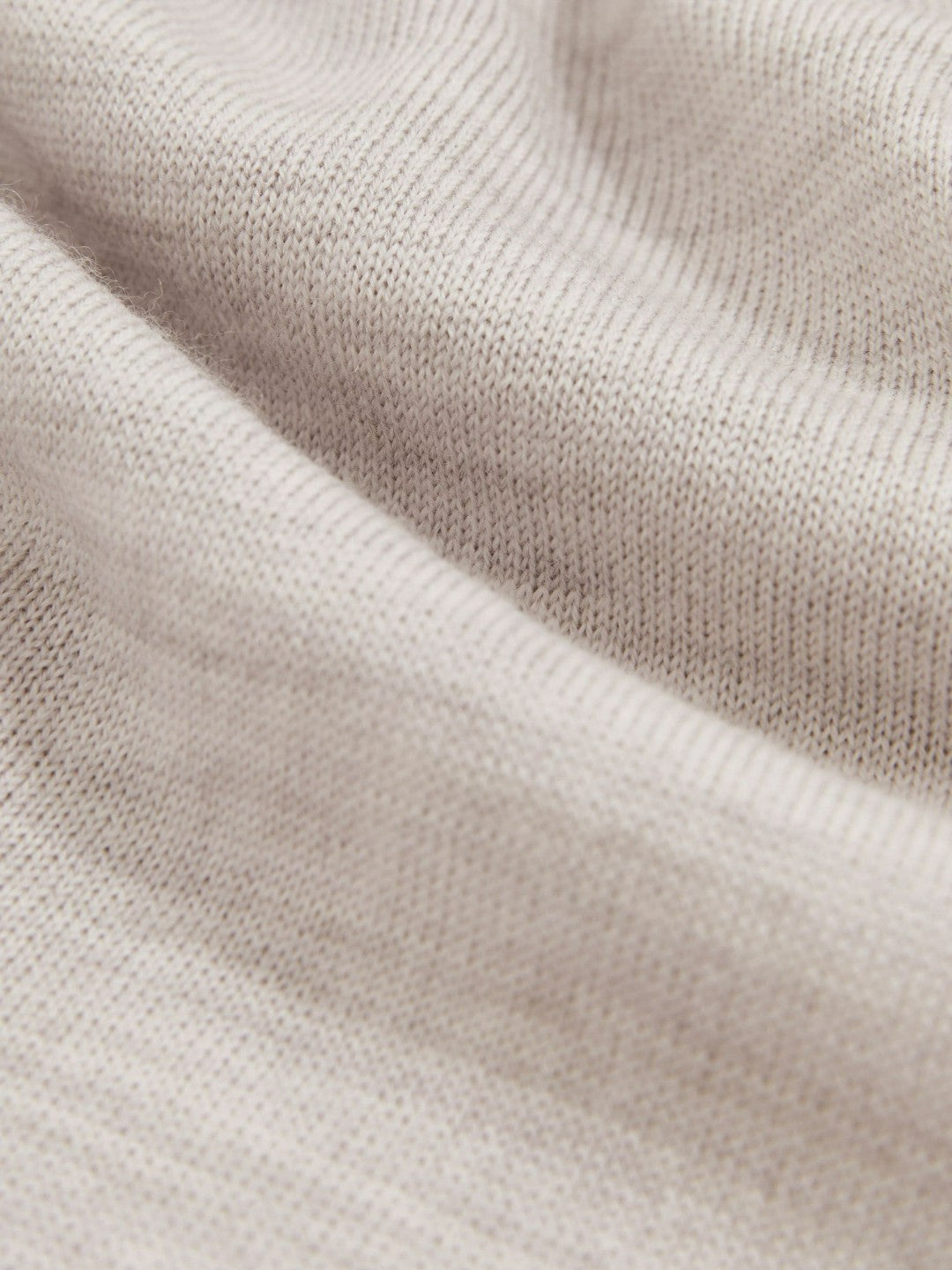 Merino Wool Open-Collar Polo Shirt in Wicker Brown Melange | Reiss Men New
