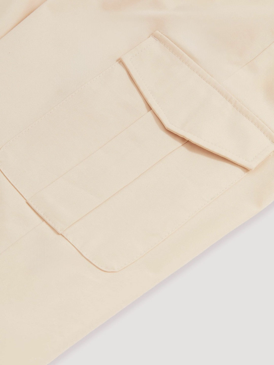Cotton-Lyocell Cargo Trousers in Light Stone | Reiss Men Exclusive