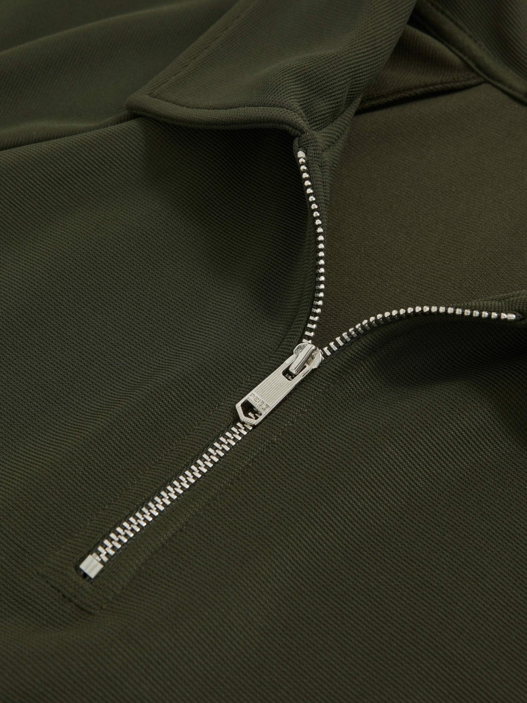 Textured Raglan Half-Zip Polo Shirt in Green | Reiss Men Popular