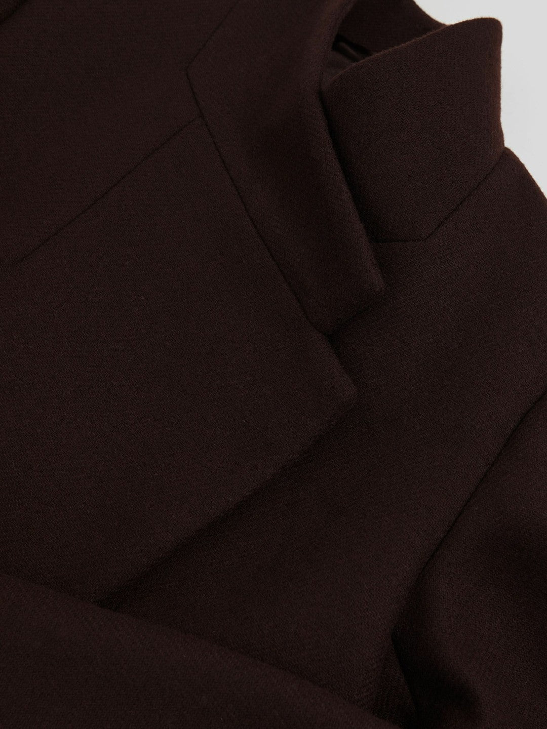 Petite Coat in Chocolate Brown | Reiss Women Premium