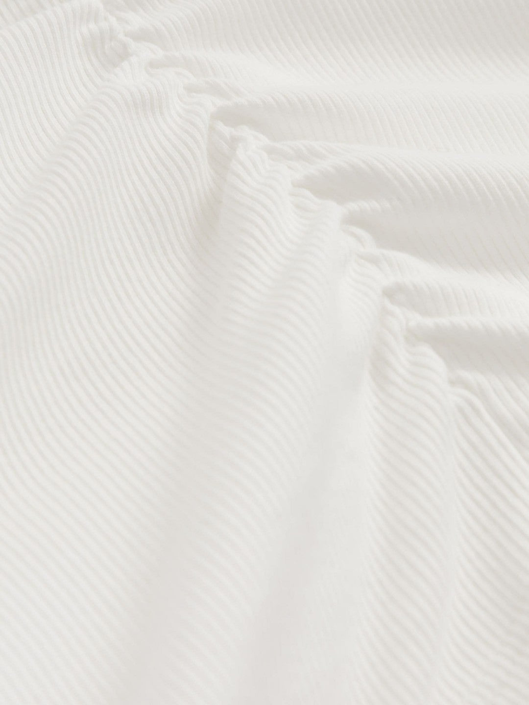 Cotton Long-Sleeve Ruched T-Shirt with Stretch in White | Reiss Women Trending