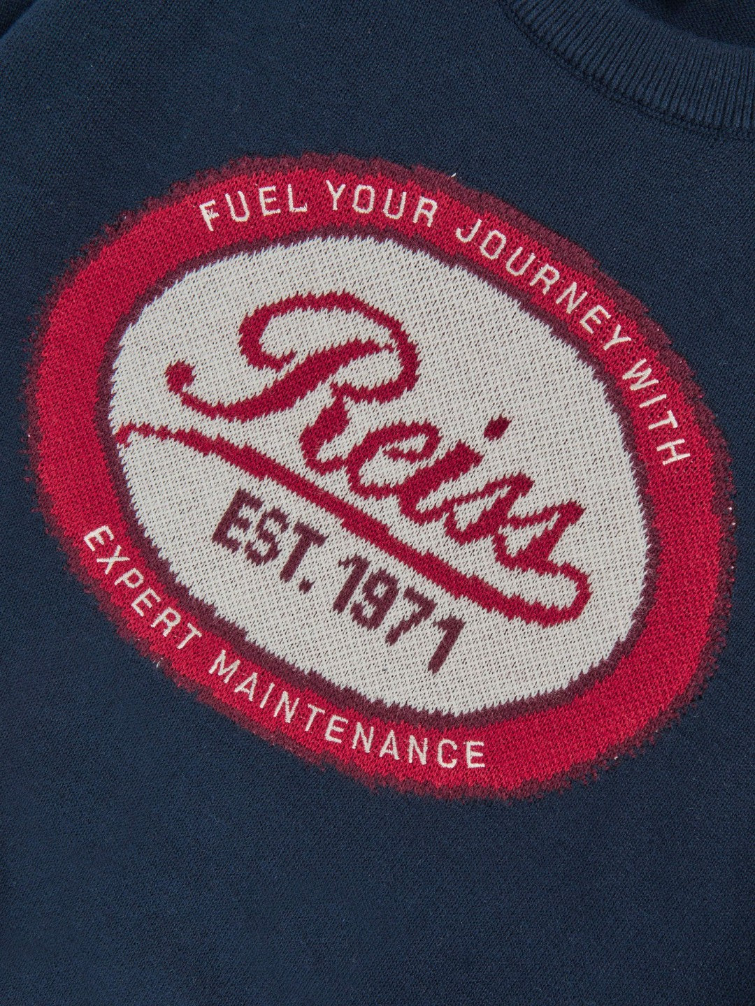 13-14 yrs Cotton Motor Cars Logo Jumper in Navy | Reiss Children & Baby Best Seller