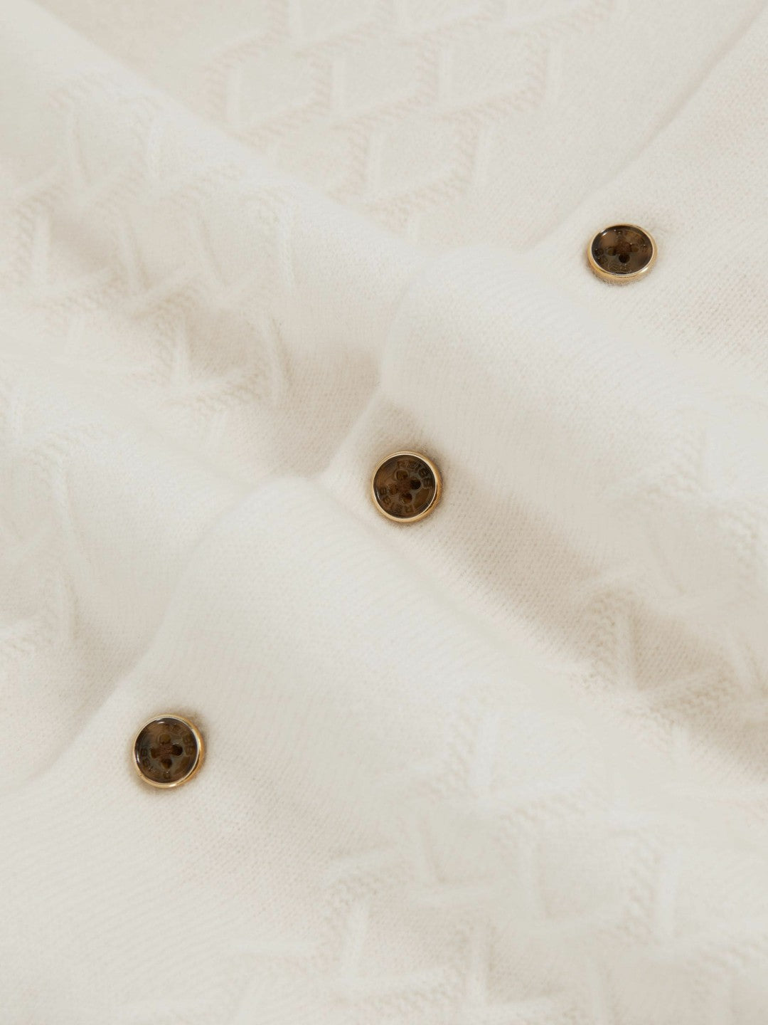 9-13 yrs Wool V-Stitch Button-Through Cardigan in Off White | Reiss Children & Baby Popular