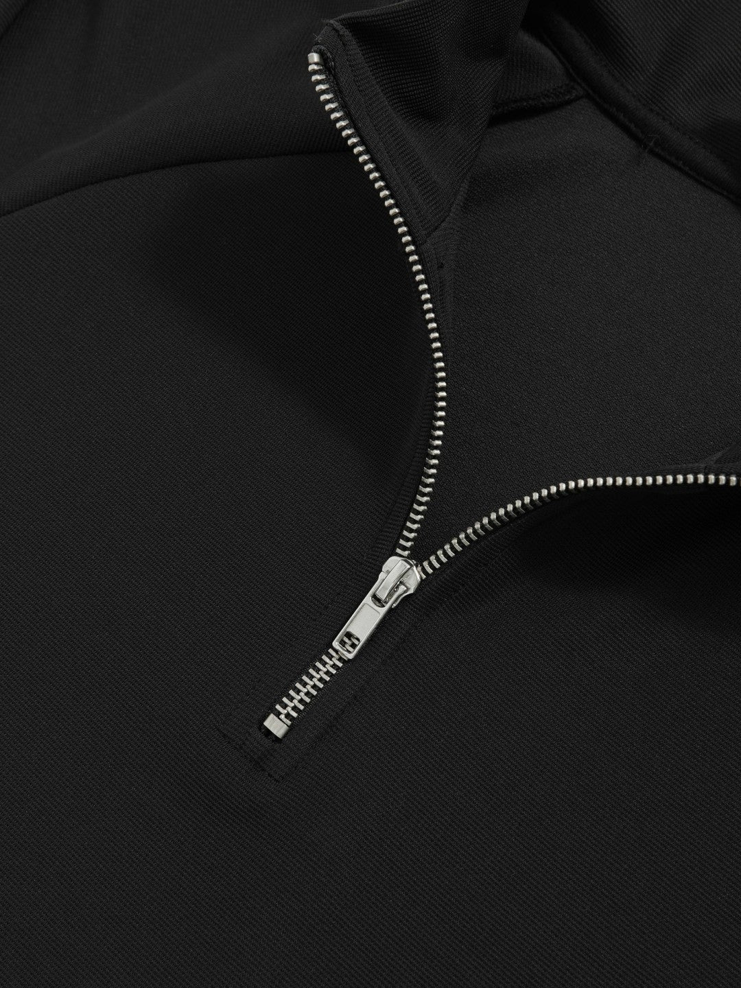 Half-Zip Funnel-Neck Sweatshirt in Black | Reiss Men Recommended