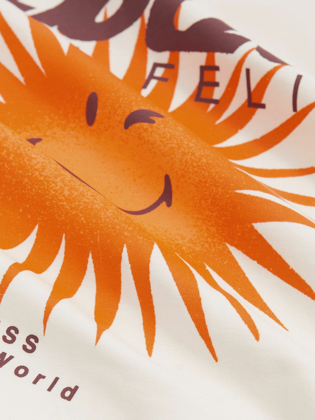 3-9 yrs SmileyWorld Sun Motif T-Shirt in Off White | Reiss Children & Baby Trending