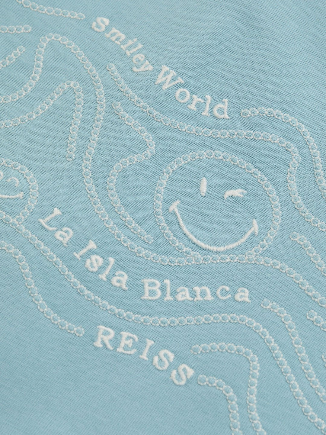 3-9 yrs SmileyWorld Embroidered Shirt in Sky Blue | Reiss Children & Baby Trending