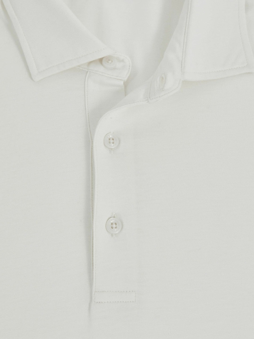 Cotton-Jersey Long Sleeve Polo Shirt in White | Reiss Men Premium