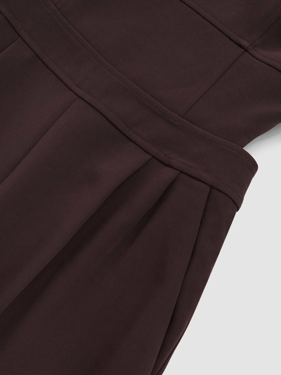 Wide-Leg Cut-Out Jumpsuit in Burgundy | Reiss Women Featured