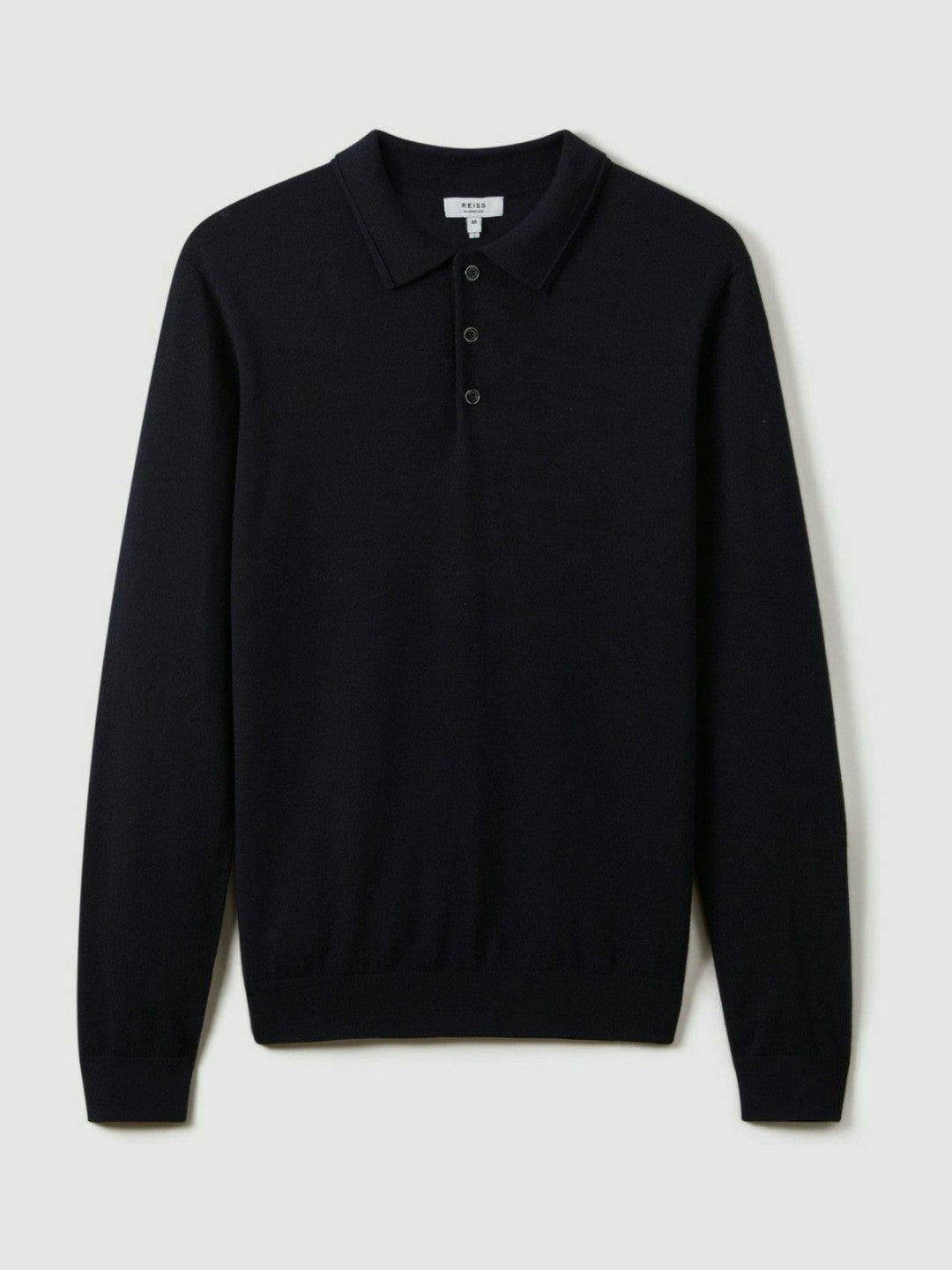 Merino Wool Polo Shirt in Navy | Reiss Men Recommended