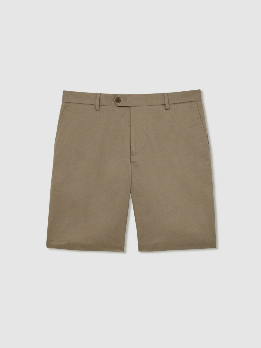 Oe Hampton Cotton Chino Shorts with Stretch in Taupe | Reiss Men Popular