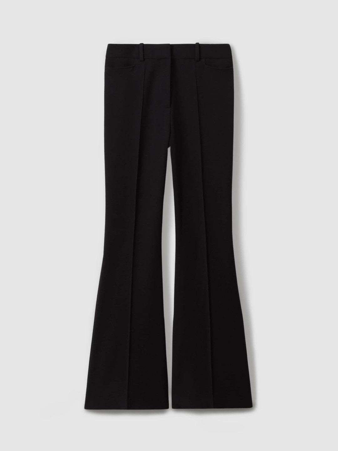 Petite Flared Suit Trousers in Black | Reiss Women New