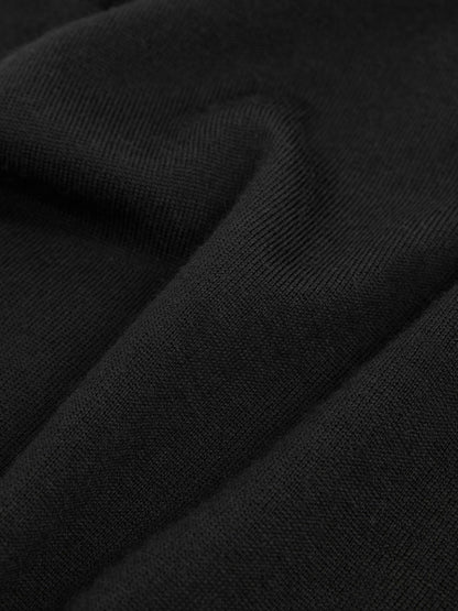 Slim Fit Merino Wool Roll Neck Jumper in Black | Reiss Men Featured