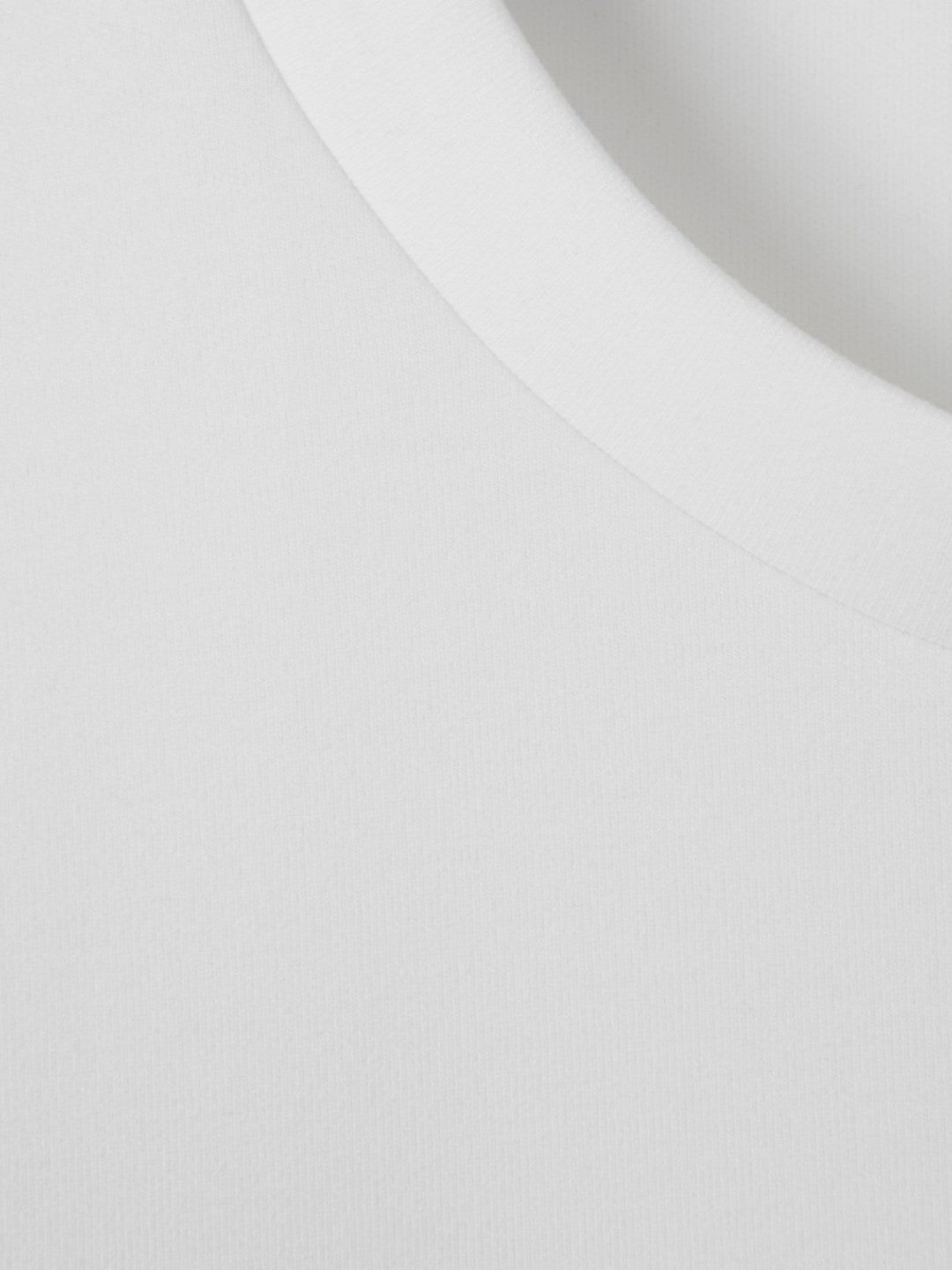 Interlock Jersey Crew Neck T-Shirt in White | Reiss Men Featured