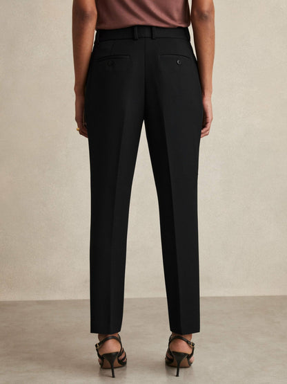 Slim Fit Suit Trousers in Black | Reiss Women Featured