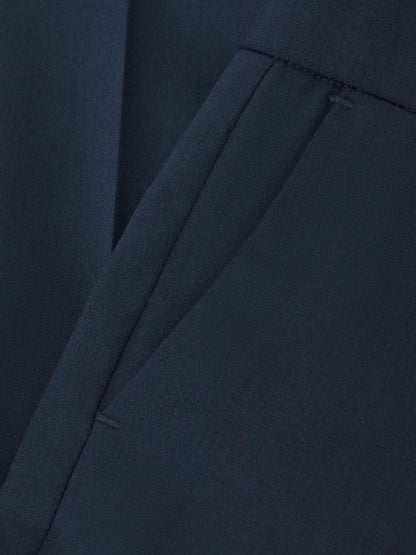 3-9 yrs Wool Blend Adjustable Trousers in Navy | Reiss Children & Baby Featured
