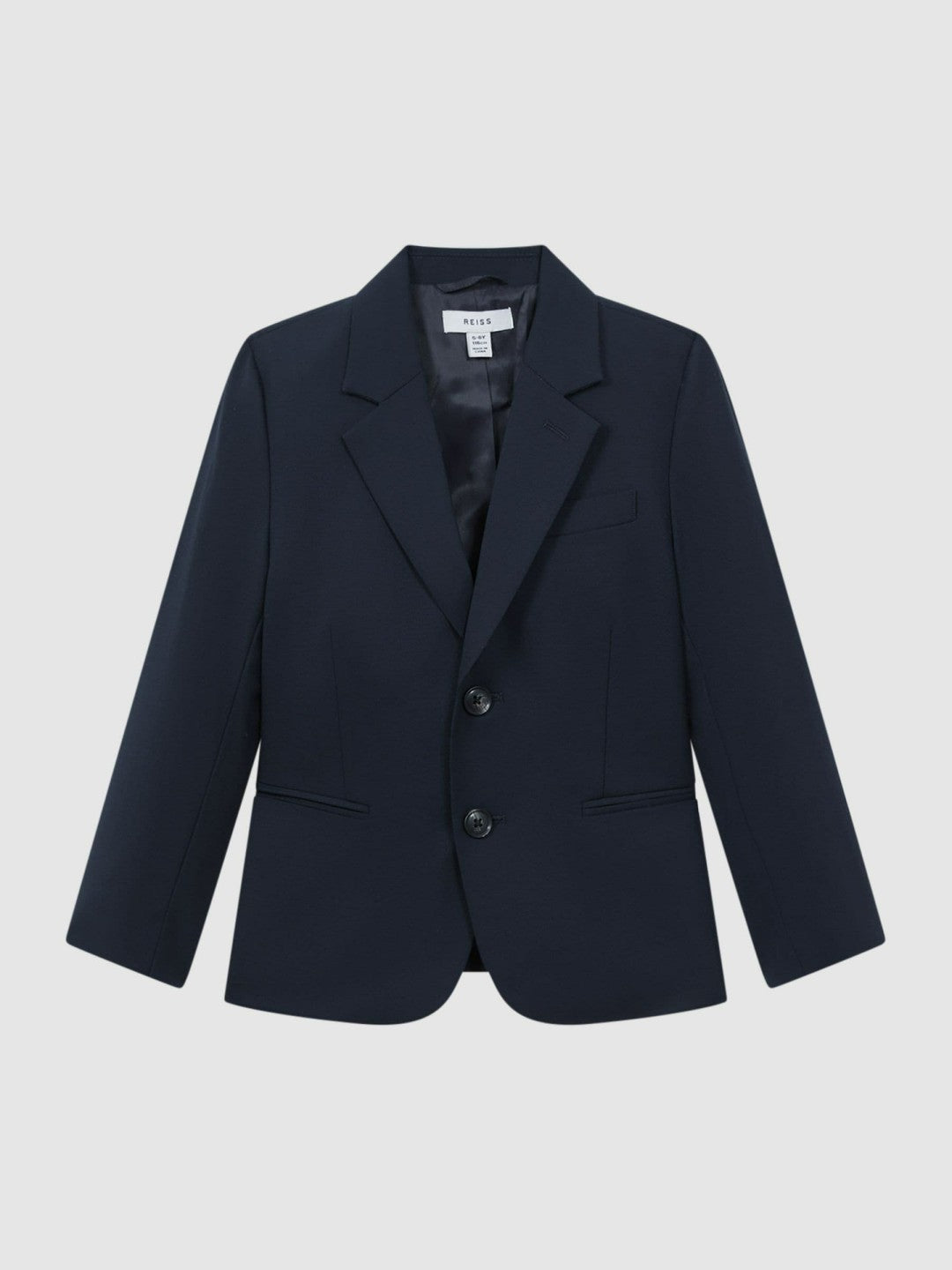 9-14 yrs Wool Blend Single Breasted Blazer in Navy | Reiss Children & Baby Exclusive