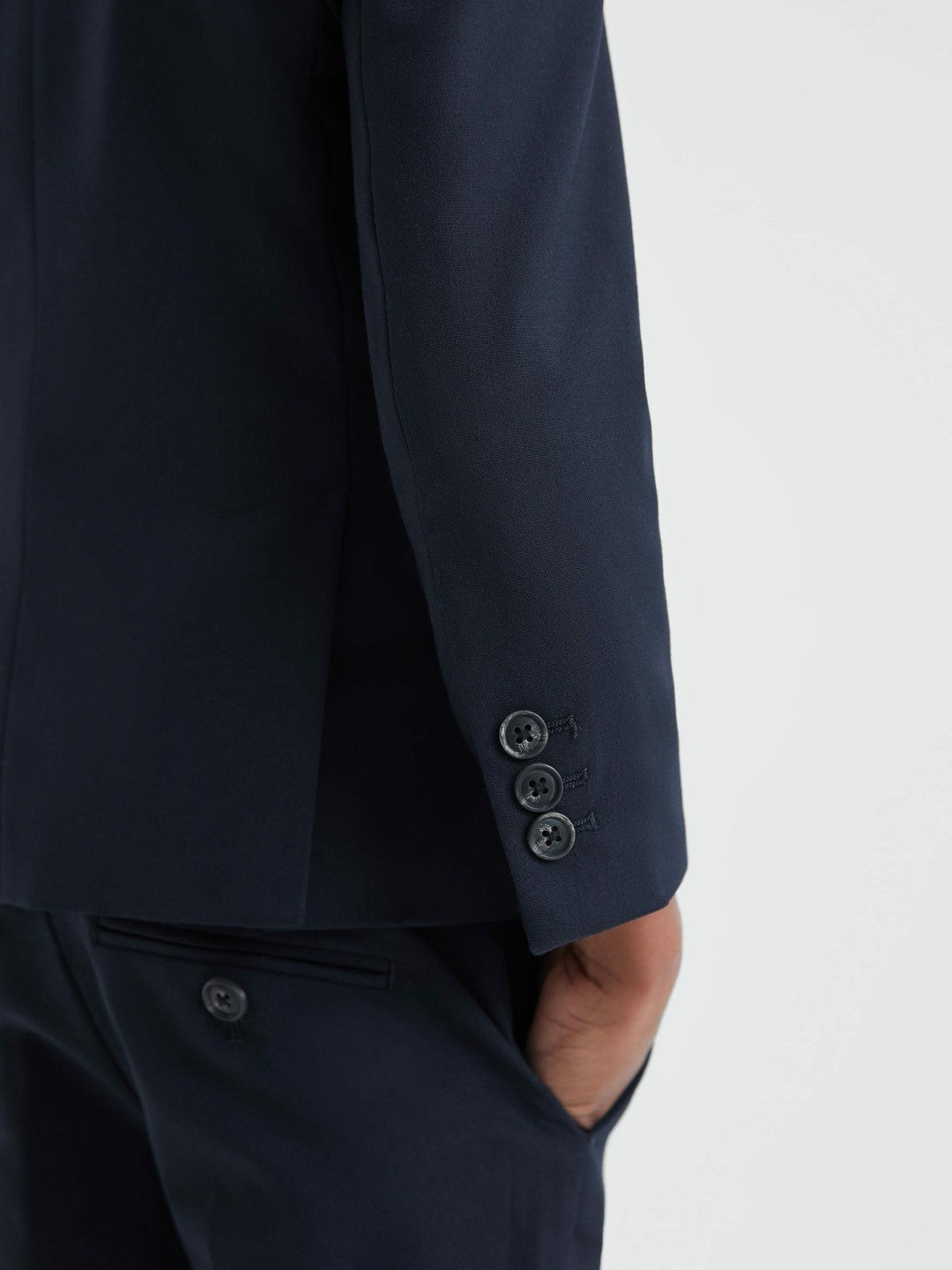 9-14 yrs Wool Blend Single Breasted Blazer in Navy | Reiss Children & Baby Exclusive
