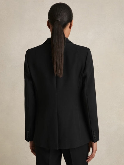 Petite Tailored Single Breasted Suit Blazer in Black | Reiss Women Popular