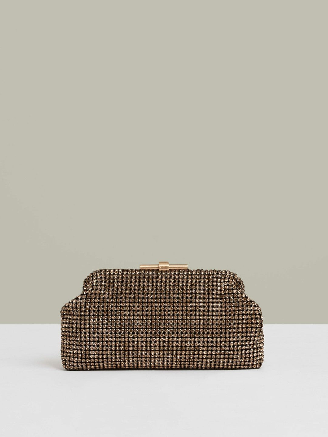 Embellished Clutch Bag in Gold | Reiss Women Best Seller
