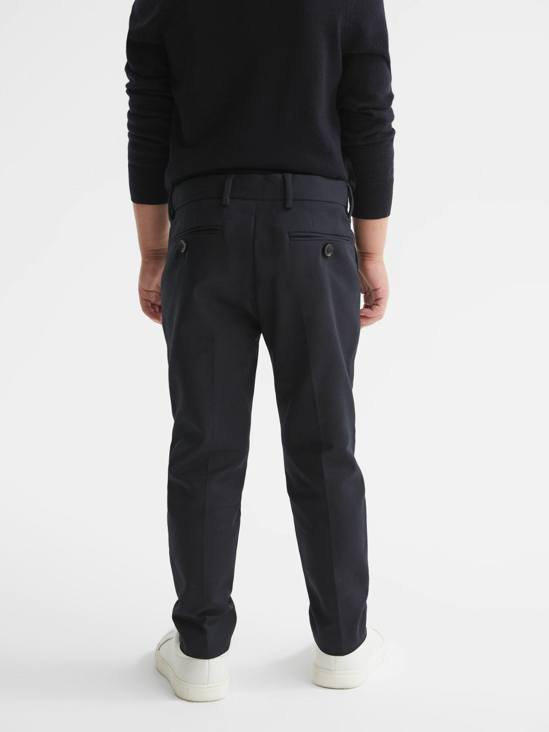 9-14 yrs Slim Fit Chinos in Navy | Reiss Children & Baby Trending