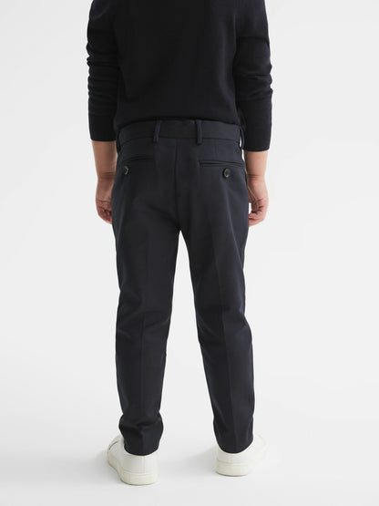 9-14 yrs Slim Fit Chinos in Navy | Reiss Children & Baby Trending