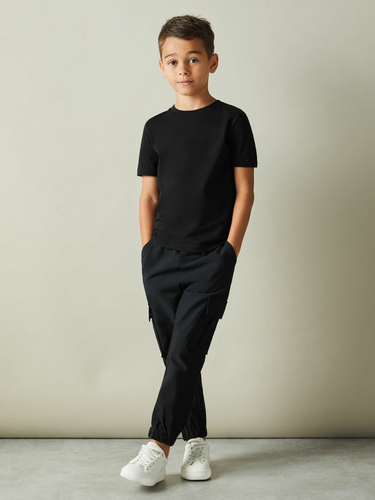 9-13 yrs Crew Neck T-Shirt in Black | Reiss Children & Baby Trending