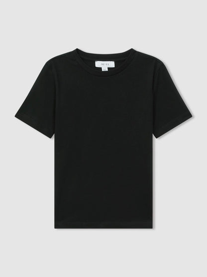 9-13 yrs Crew Neck T-Shirt in Black | Reiss Children & Baby Trending