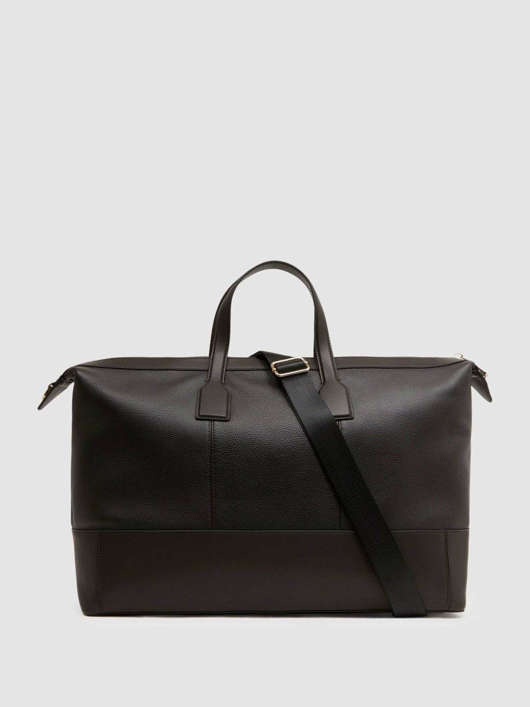 Leather Holdall in Chocolate | Reiss Men Trending