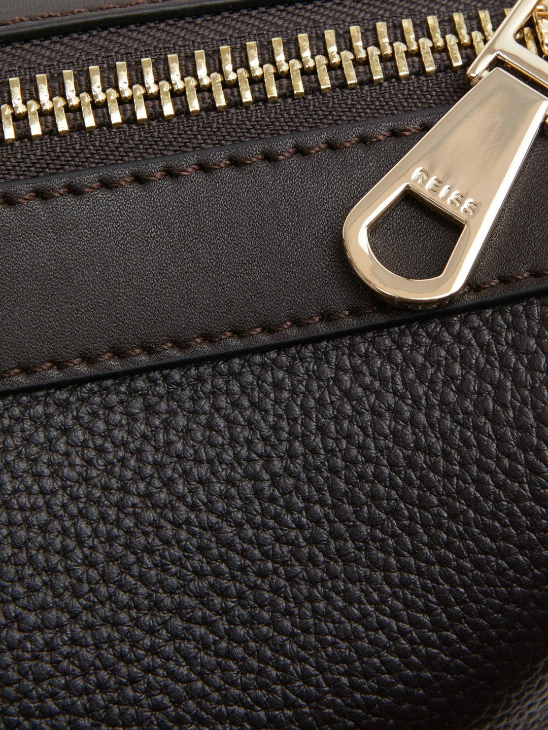 Leather Holdall in Chocolate | Reiss Men Trending