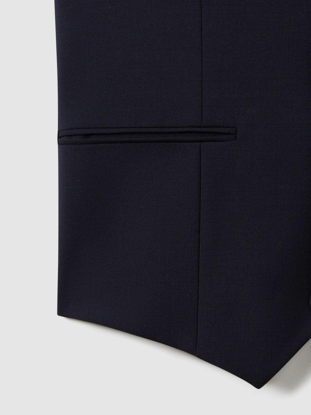 Modern Fit Wool Blend Waistcoat in Navy | Reiss Men Popular