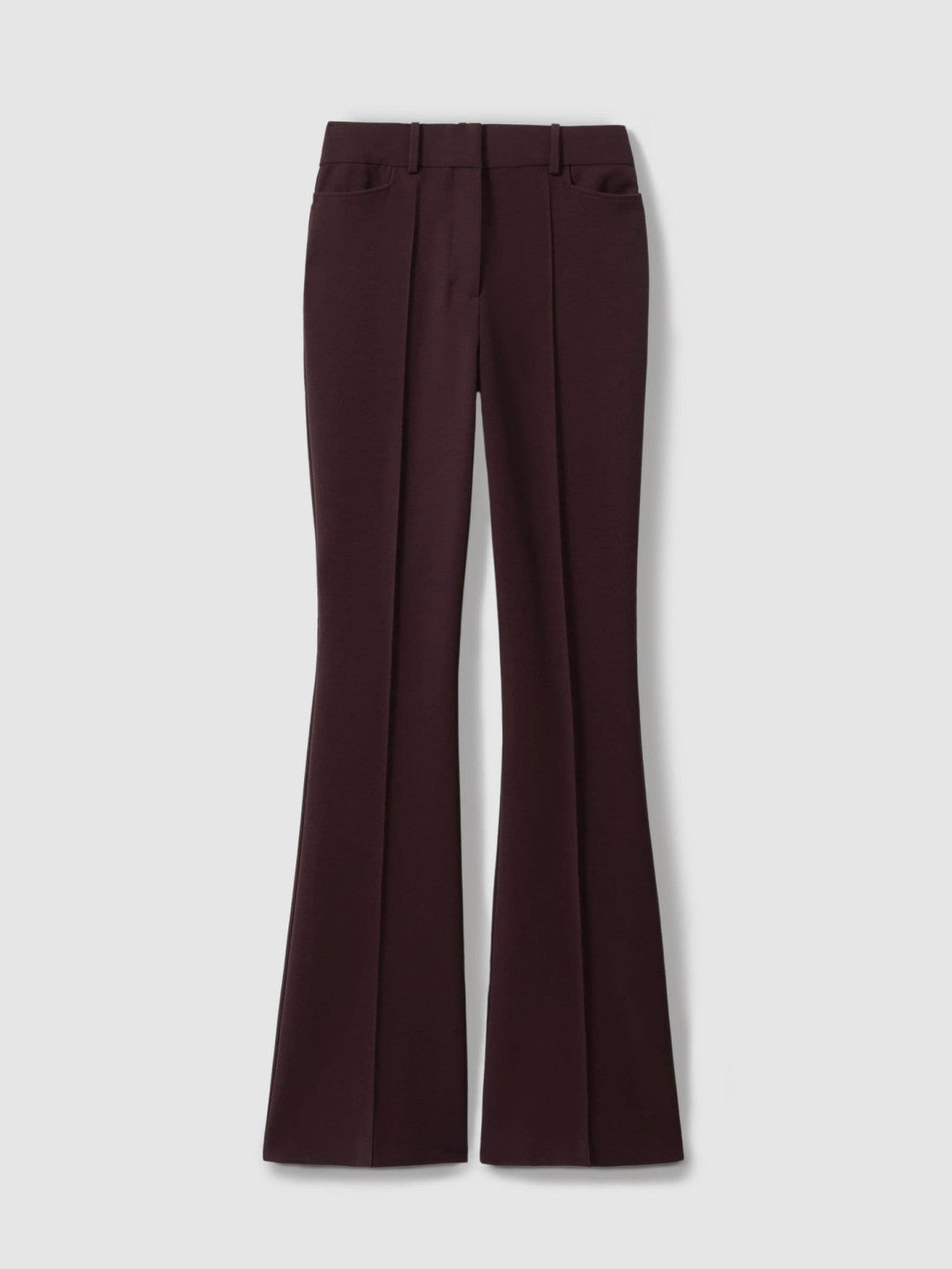 Flared Suit Trousers in Berry | Reiss Women Recommended