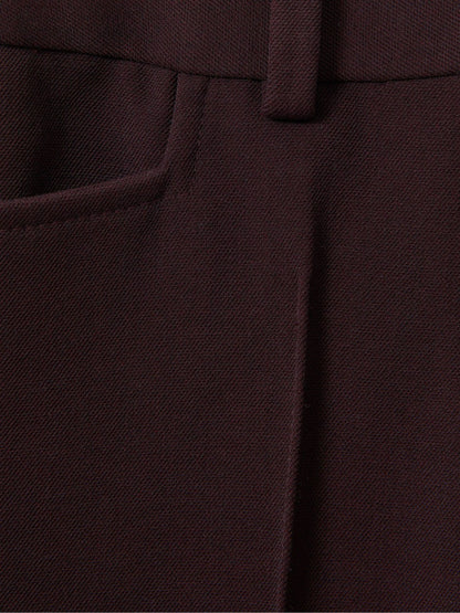 Flared Suit Trousers in Berry | Reiss Women Recommended
