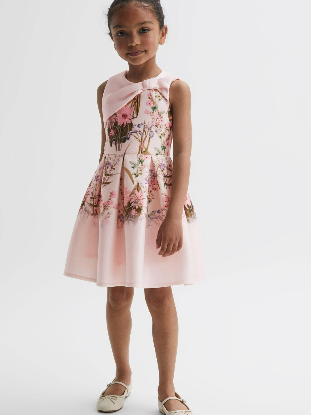 Senior Scuba Floral Printed Dress in Multi | Reiss Children & Baby Trending