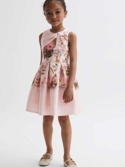 Senior Scuba Floral Printed Dress in Multi | Reiss Children & Baby Trending