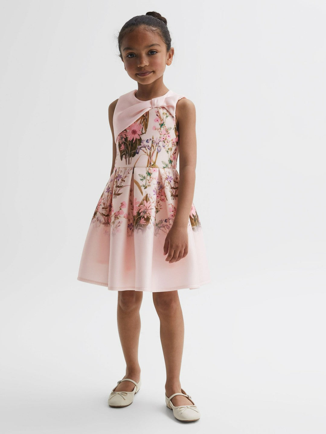 Senior Scuba Floral Printed Dress in Multi | Reiss Children & Baby Trending