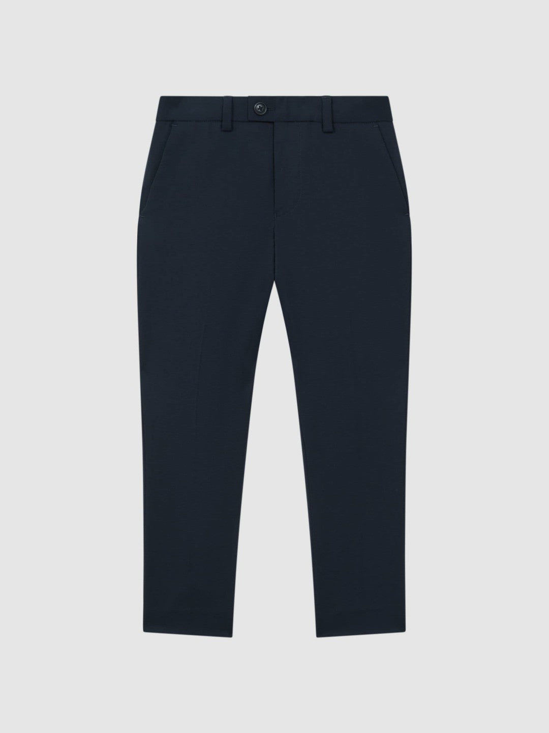 9-14 yrs Wool Blend Adjustable Trousers in Navy | Reiss Children & Baby Trending