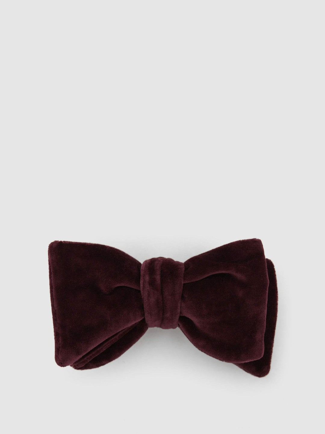 Velvet Bow Tie in Bordeaux | Reiss Men Signature