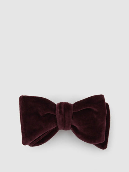 Velvet Bow Tie in Bordeaux | Reiss Men Signature