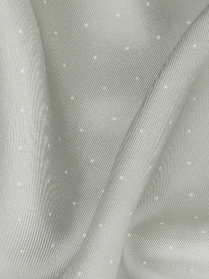Polka Dot Silk Pocket Square in Silver | Reiss Men Featured