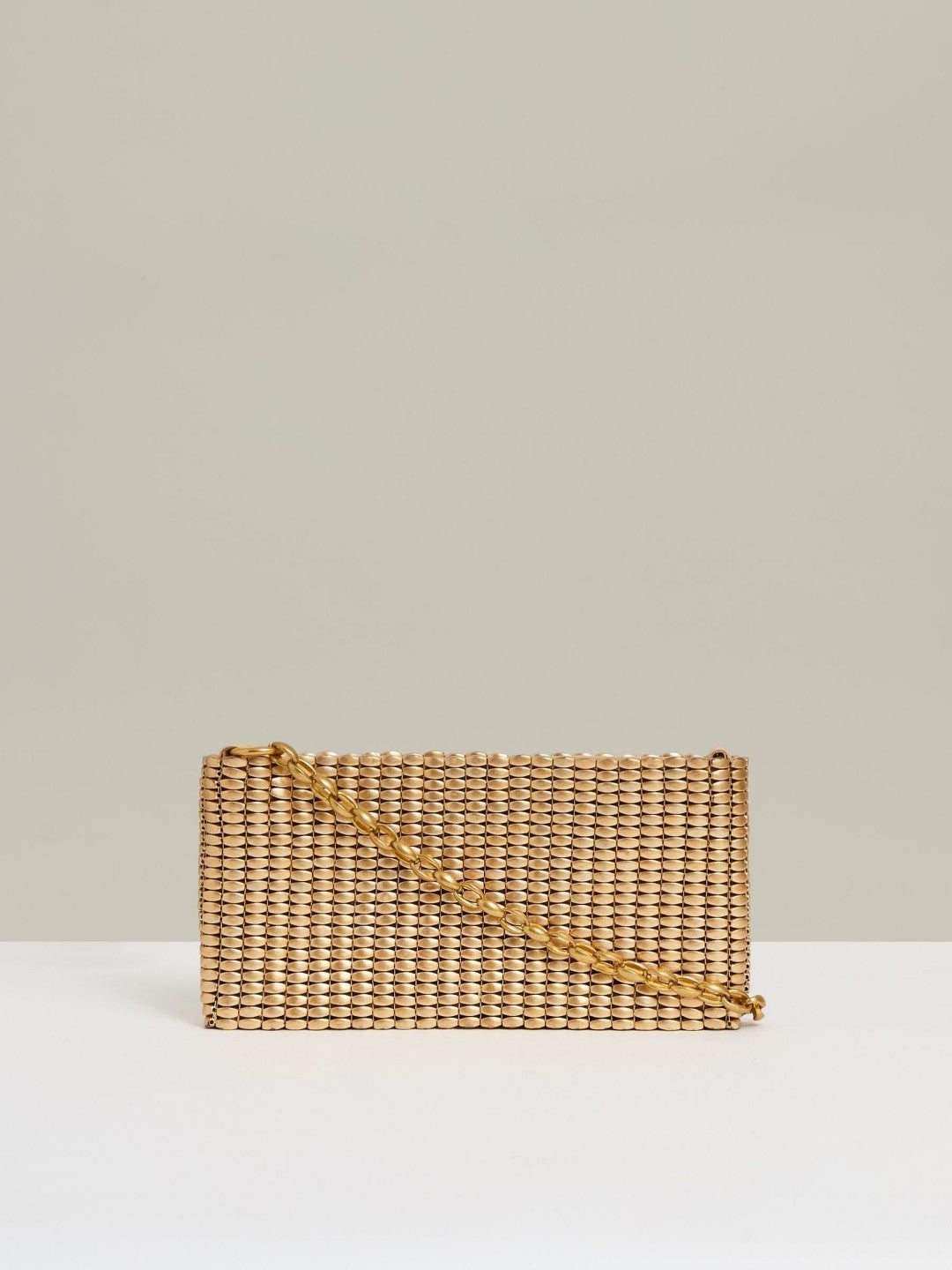 Beaded Removable Strap Shoulder Bag in Gold | Reiss Women Recommended