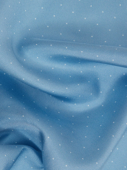 Polka Dot Silk Pocket Square in Blue | Reiss Men Featured