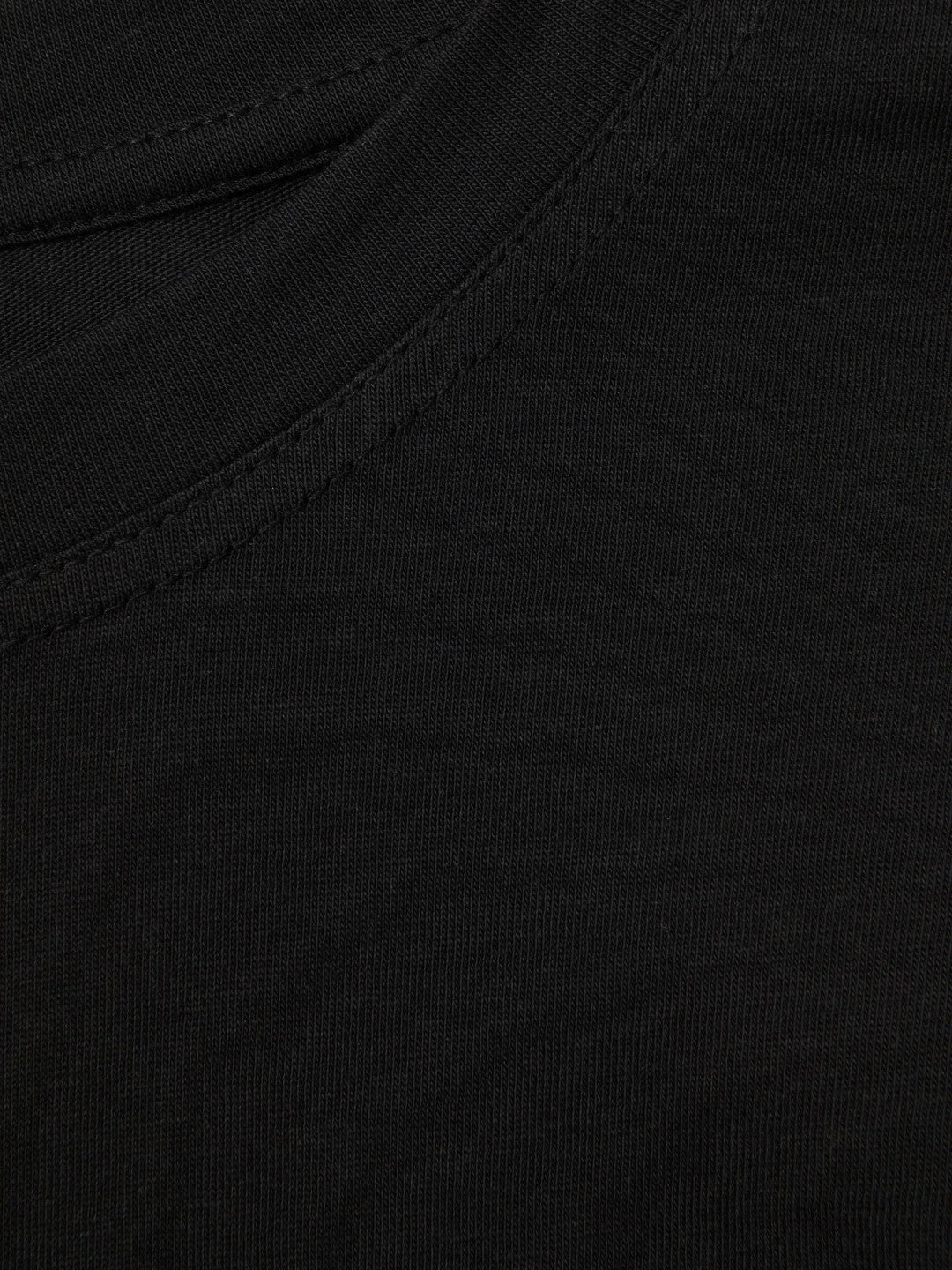 Cotton Capped Sleeve T-Shirt in Black | Reiss Women Trending