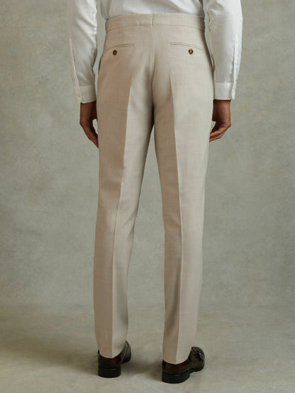 Slim Fit Side Adjuster Trousers in Stone | Reiss Men Best Seller