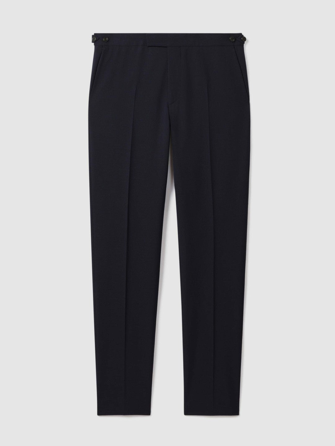 Slim Fit Side Adjuster Trousers in Navy | Reiss Men Best Seller