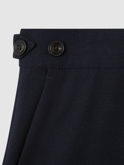 Slim Fit Side Adjuster Trousers in Navy | Reiss Men Best Seller