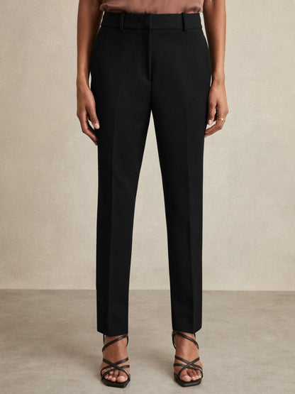 Petite Slim Fit Suit Trousers in Black | Reiss Women Popular