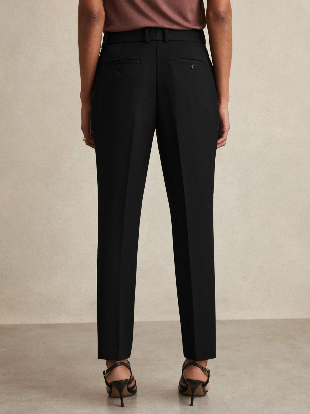 Petite Slim Fit Suit Trousers in Black | Reiss Women Popular